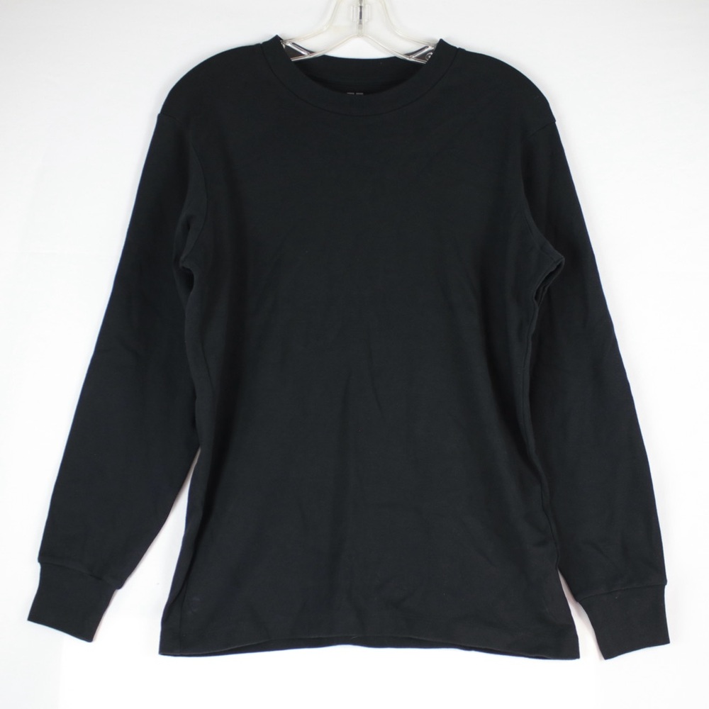 Uniqlo Black Long Sleeve 100% Cotton T-Shirt Men’s Size S